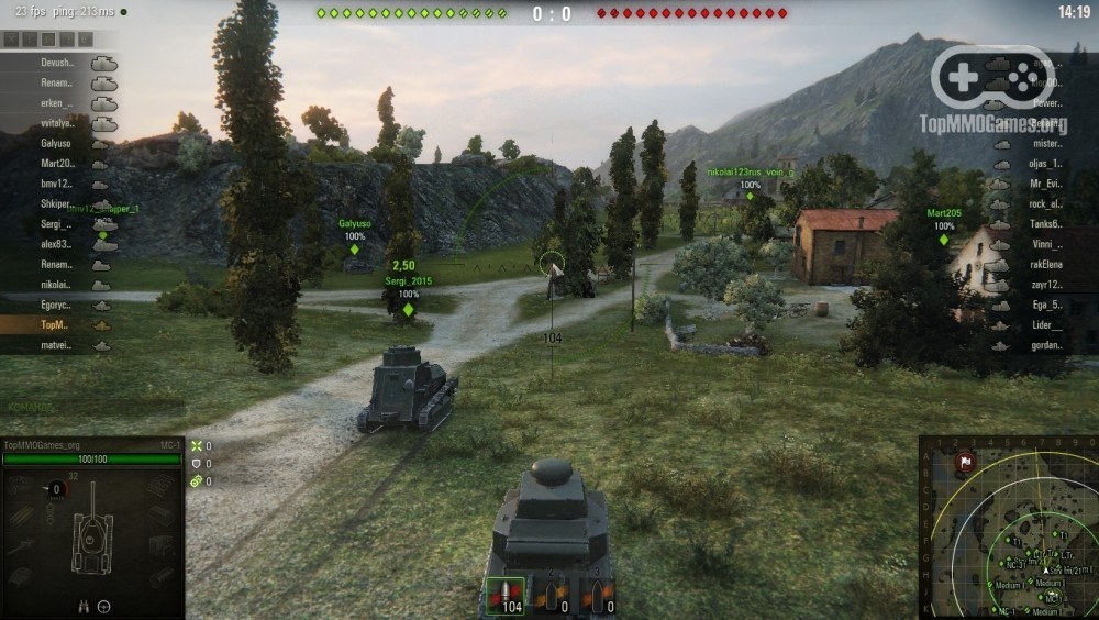 Онлайн игра World Of Tanks